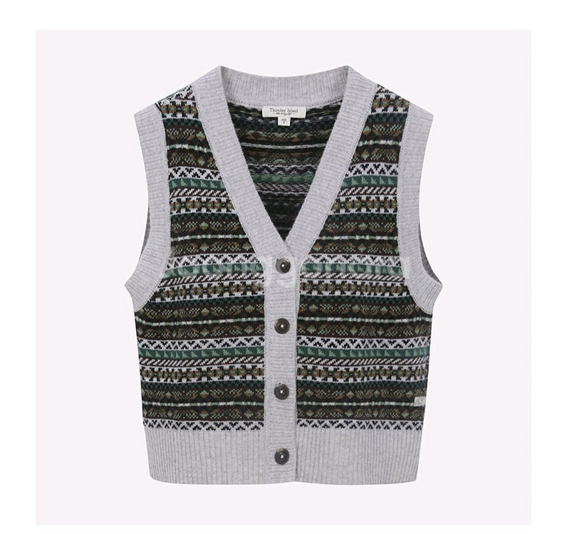 써스데이아일랜드 울 베스트 새상품--2