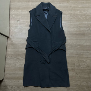 지고트 여성 프리미엄 캐시미어 싱글 랩코트 조끼 [블루쉬 그레이] 66