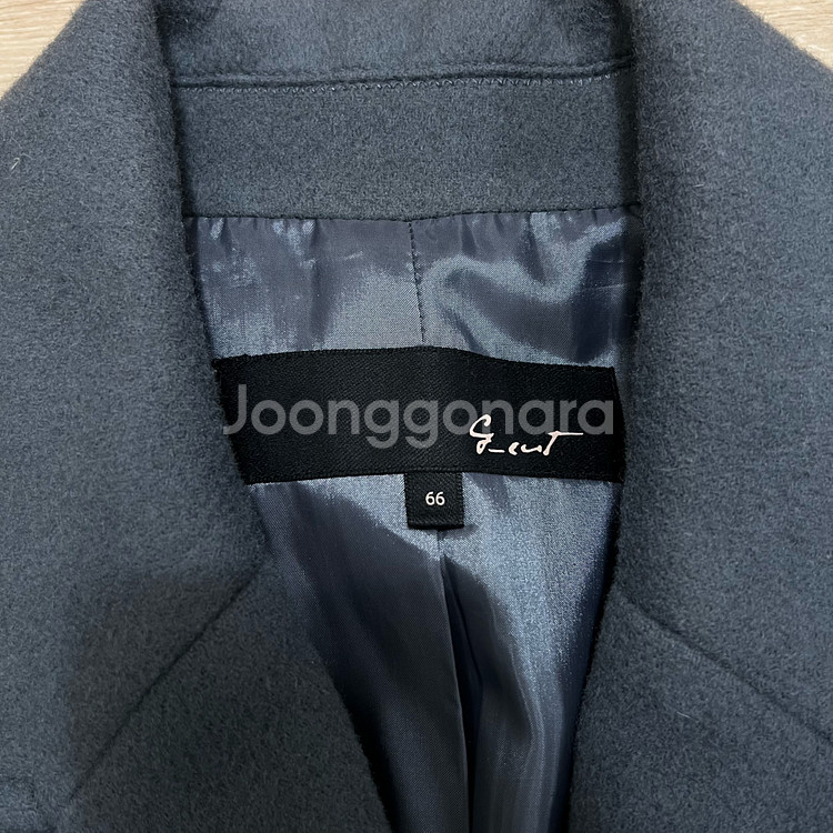 지고트 여성 프리미엄 캐시미어 싱글 랩코트 조끼 [블루쉬 그레이] 66--3