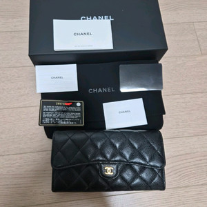 샤넬 장지갑 캐비어 금장