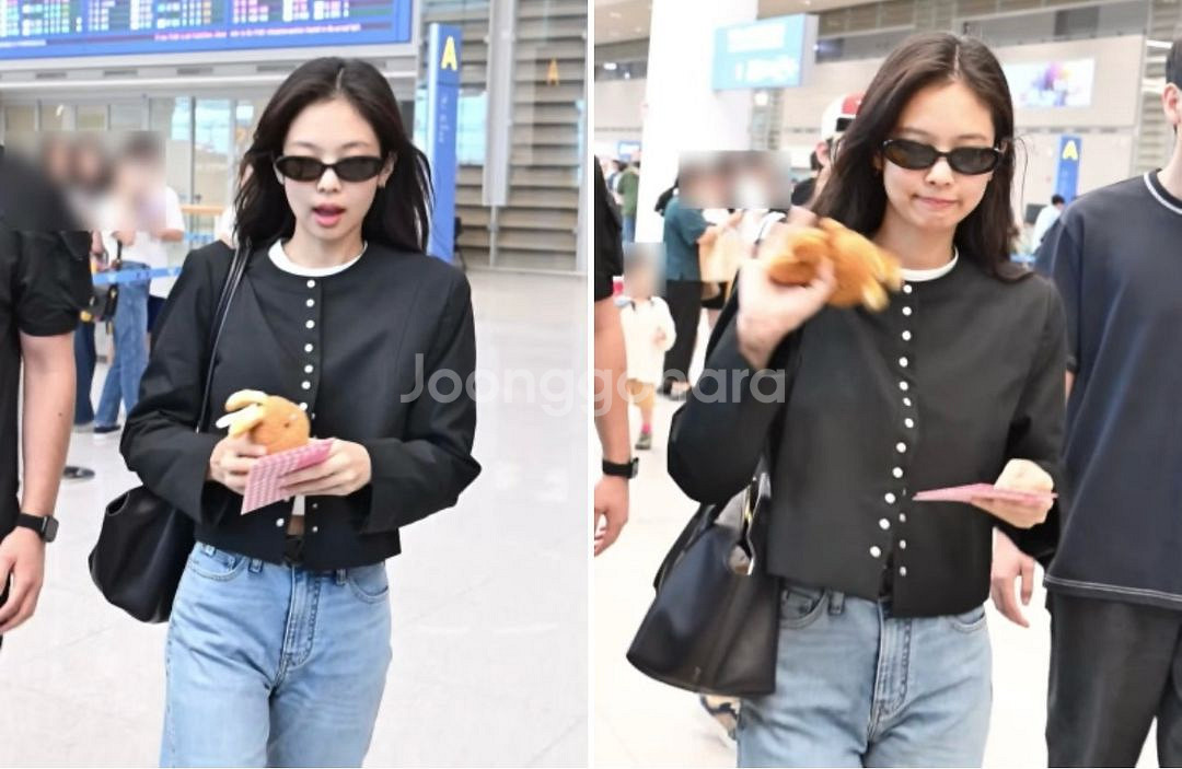 MAISONMARAIS 블랙 크롭 자켓 34-제니 공항패션 자켓--2