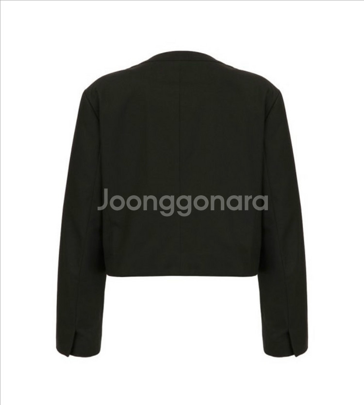MAISONMARAIS 블랙 크롭 자켓 34-제니 공항패션 자켓--5