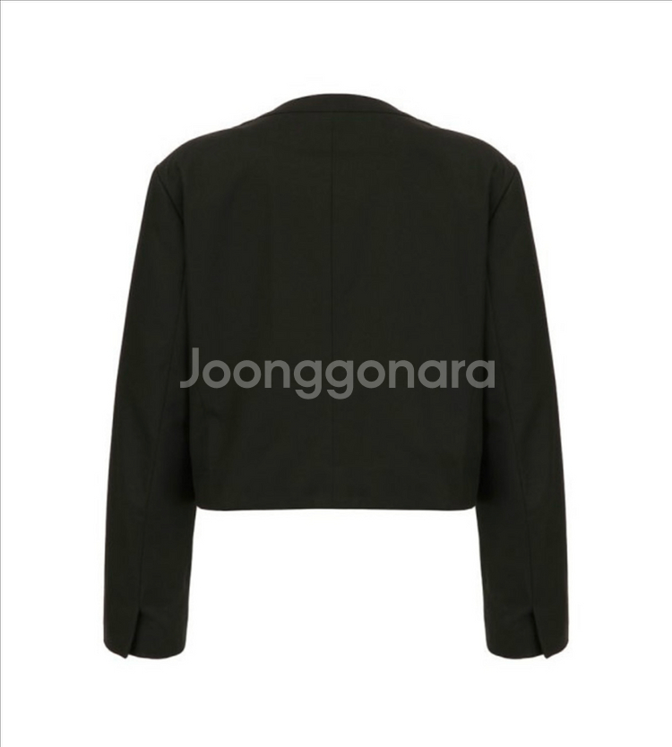 MAISONMARAIS 블랙 크롭 자켓 34-제니 공항패션 자켓--8