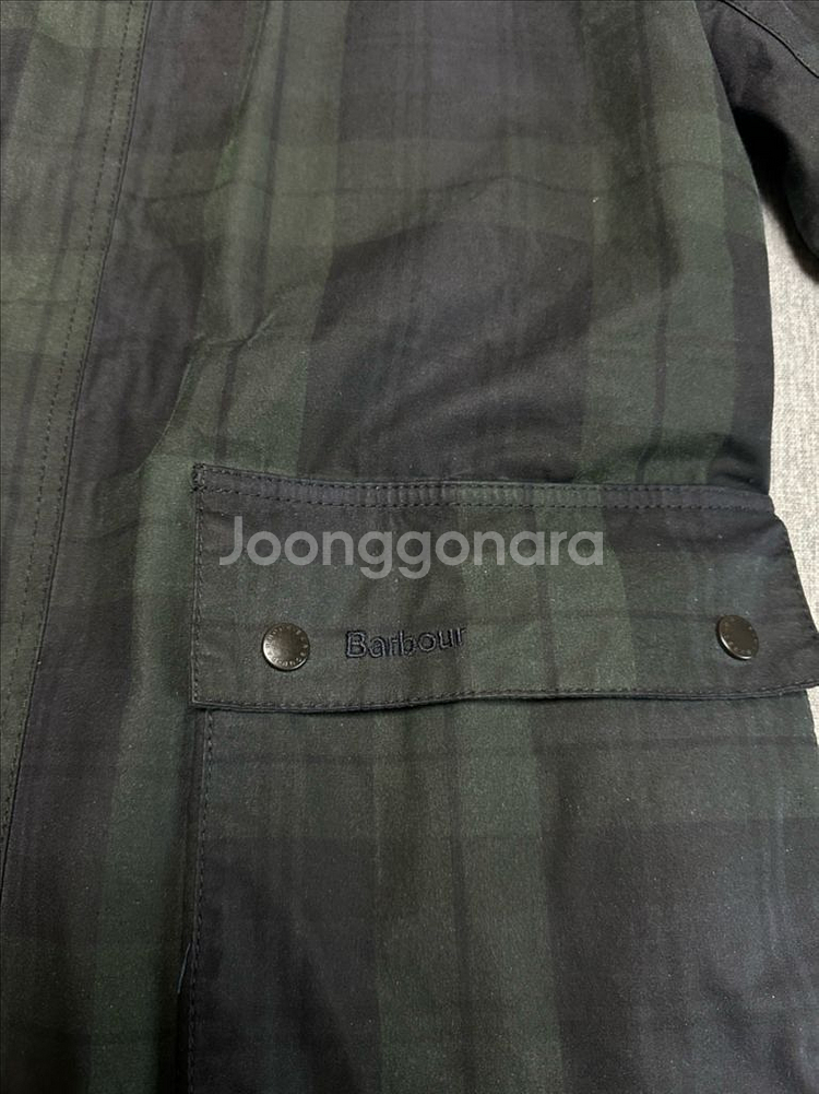 바버 블랙와치 자켓 (바버 나번 왁스자켓)--1