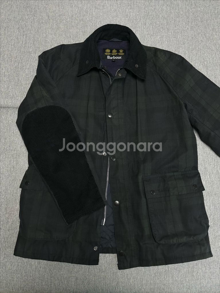 바버 블랙와치 자켓 (바버 나번 왁스자켓)--2