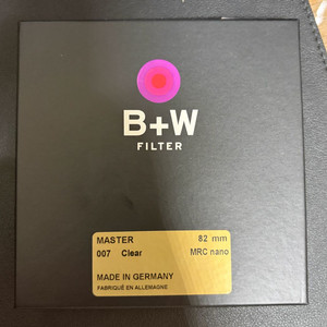 B+W bw 82mm master clear 필터 팝니다