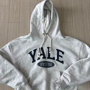 YALE 로고 후드티