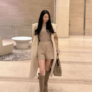 [드벨라] 기획 리버시블 양면 울 핸드메이드 후드 코트 (새상품)