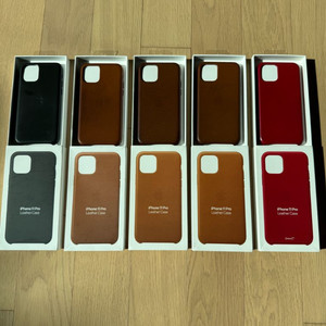 애플 정품 아이폰11프로 가죽케이스