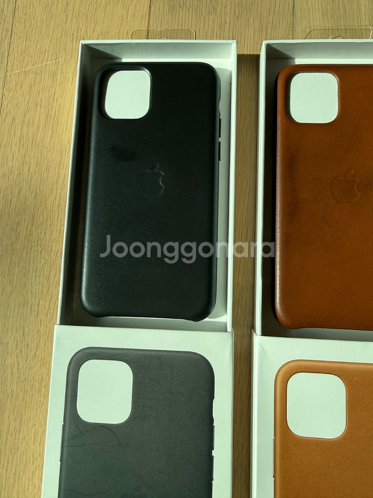 애플 정품 아이폰11프로 가죽케이스--5