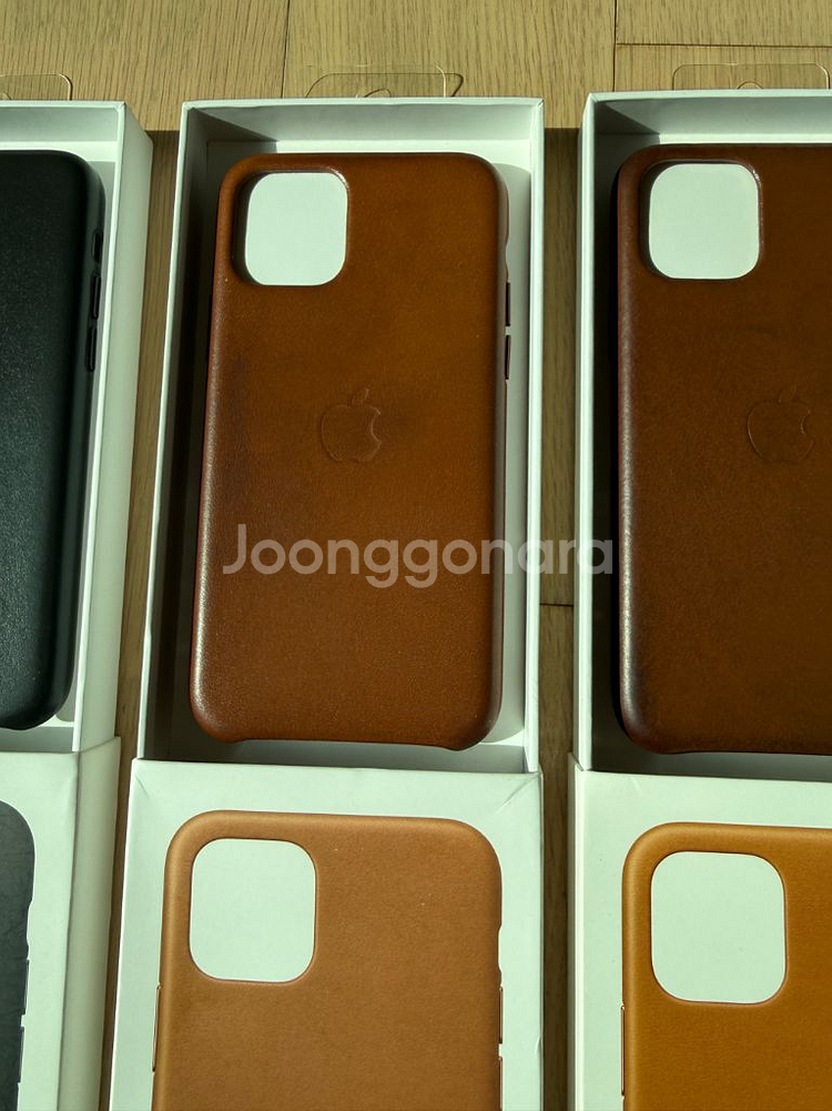 애플 정품 아이폰11프로 가죽케이스--4