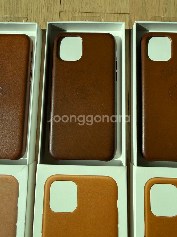 애플 정품 아이폰11프로 가죽케이스--3