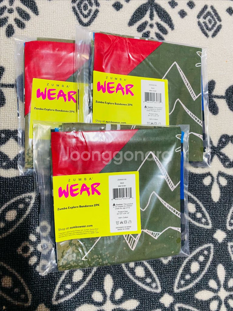 줌바 웨어 반다나 2개 세트--1
