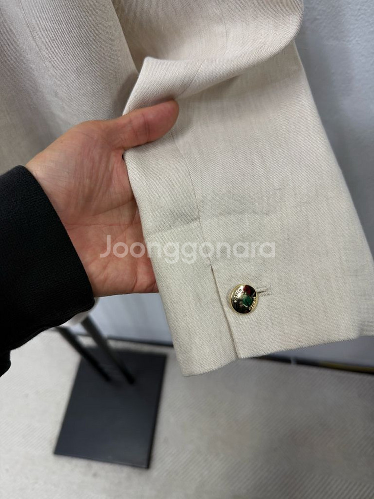 정품) 시스템 한섬 23ss 오버사이즈 린넨 블레이저 자켓 88--5