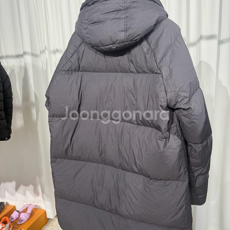 (L)스톤아일랜드 크링클랩스 22fw 롱패딩--3