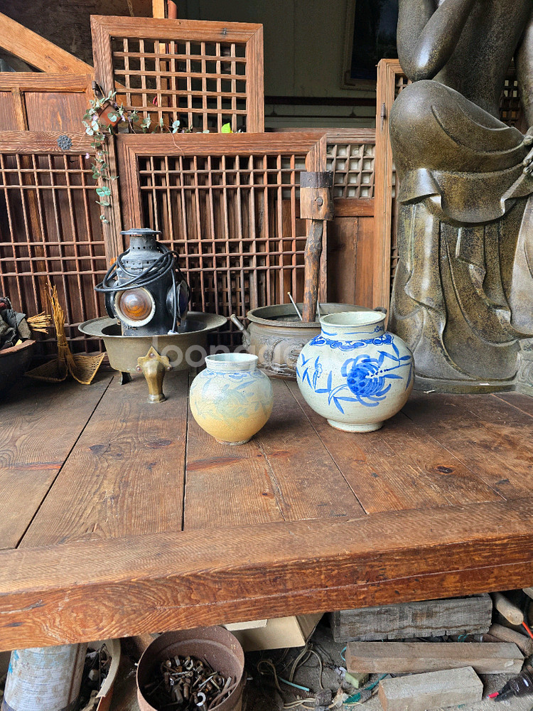 조선시대 청화백자 불수문호 / 석류문호--9