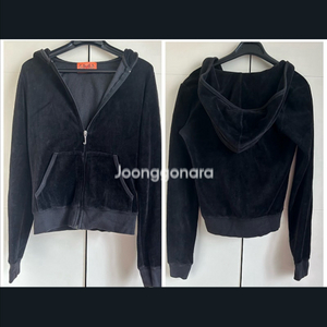 벨벳 후드 집업