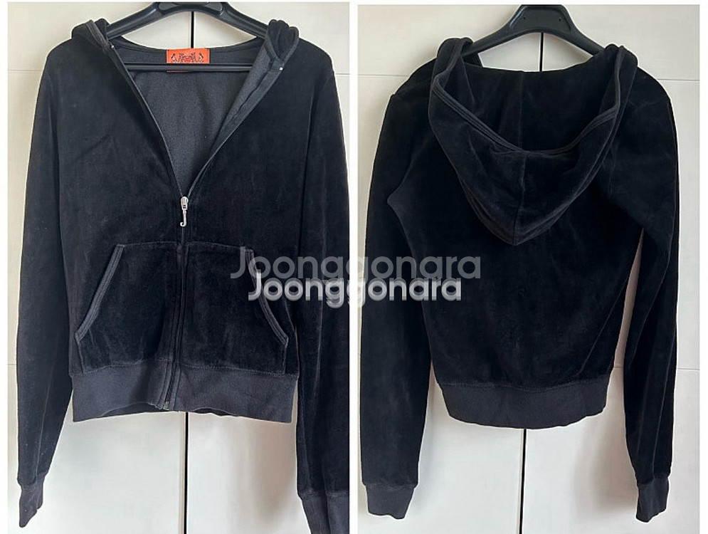 벨벳 후드 집업--1