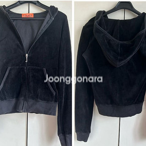 벨벳 후드 집업