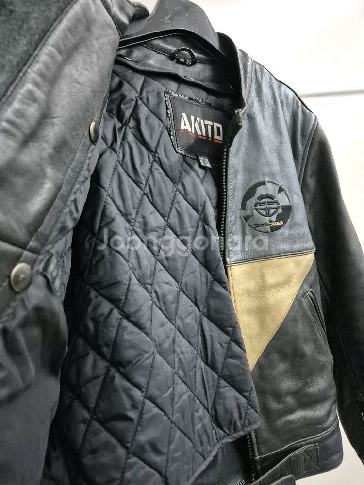 AKITO 가죽 자켓 블랙 42사이즈--4