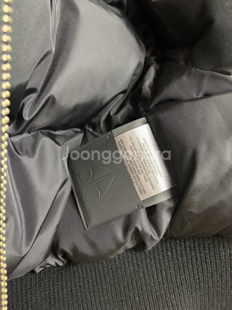 무스너클 블랙퍼 데비 봄버 패딩 S (MK2002LB)--5