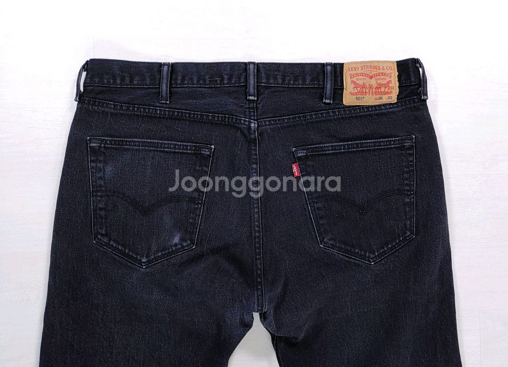 리바이스 501 블랙진 흑청 38인치 W38 L32--5