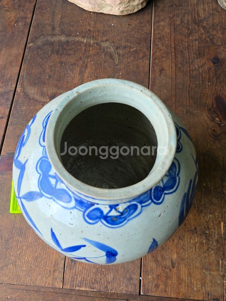 조선시대 청화백자 불수문호/석류문호--4