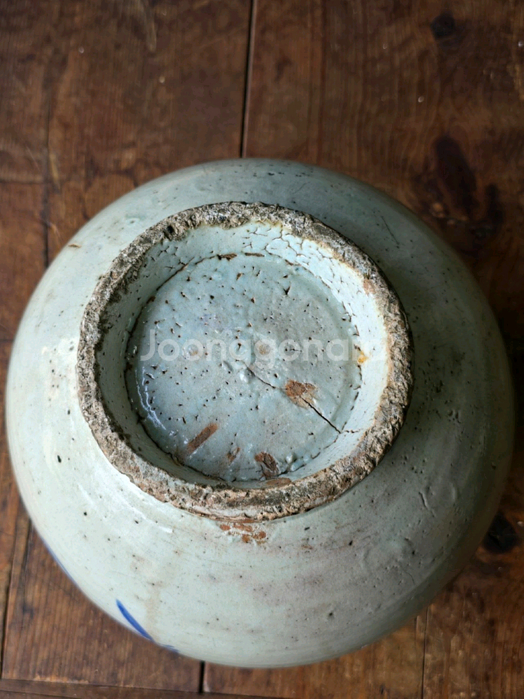 조선시대 청화백자 불수문호/석류문호--8