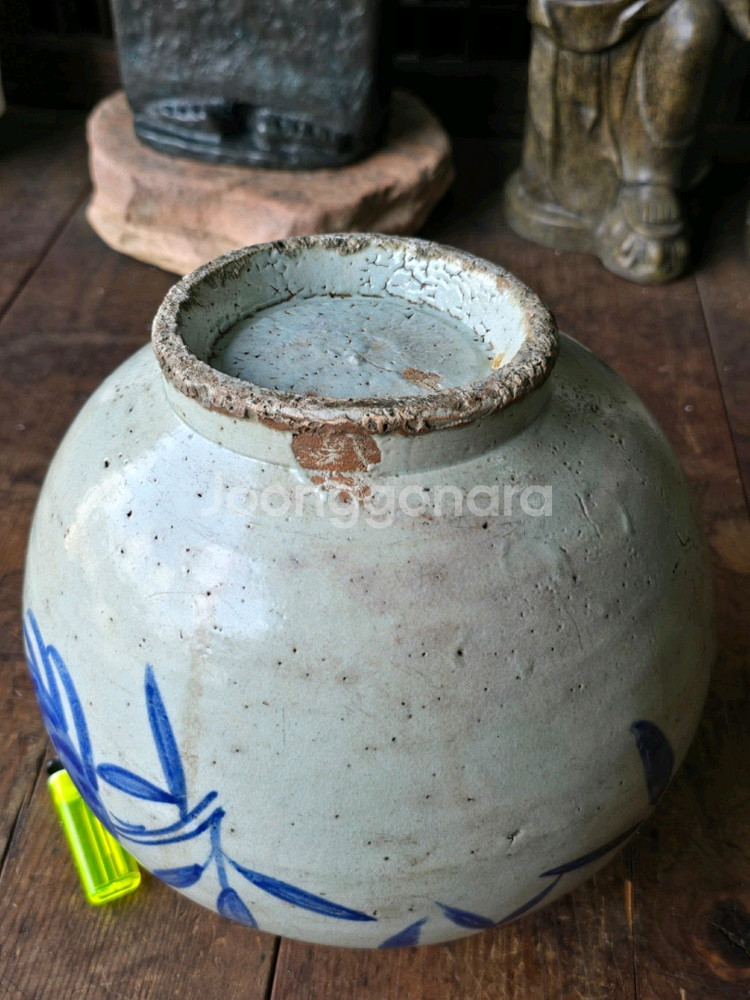 조선시대 청화백자 불수문호/석류문호--7