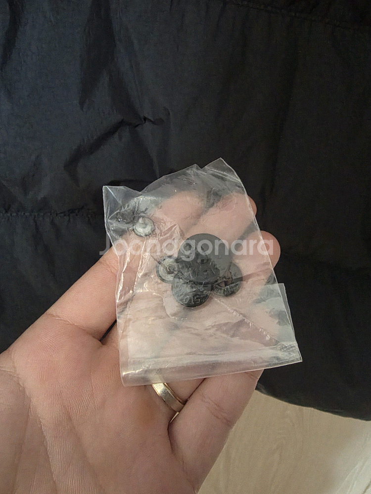 [24/3XL] 스톤아일랜드 크링클랩스 후드 다운 패딩--9