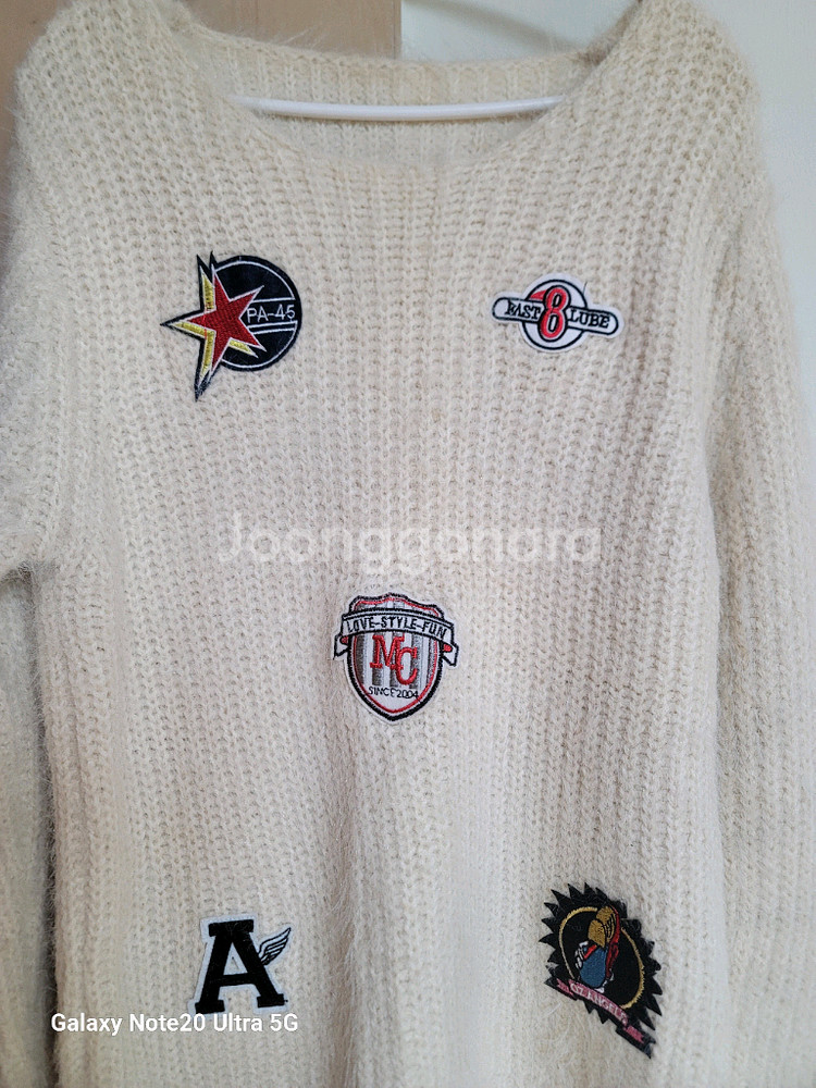 패치 앙고라 니트스웨터--1