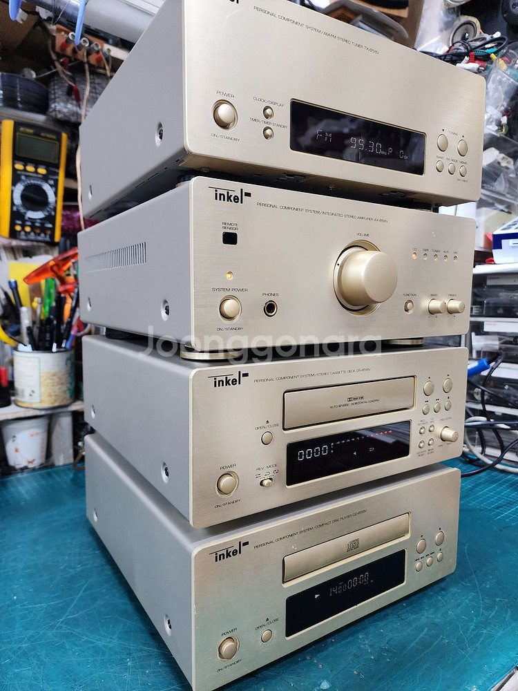 인켈858v앰프 튜너데크 CD플레이어 세트--1