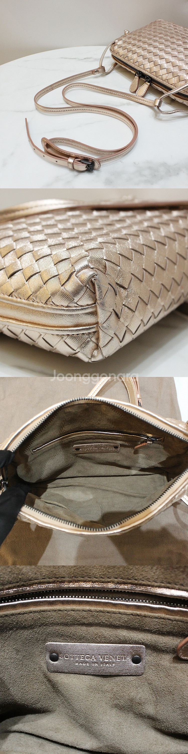 [명품다올동래] 보테가베네타 인트레치아토 노디니 크로스백 245354--2