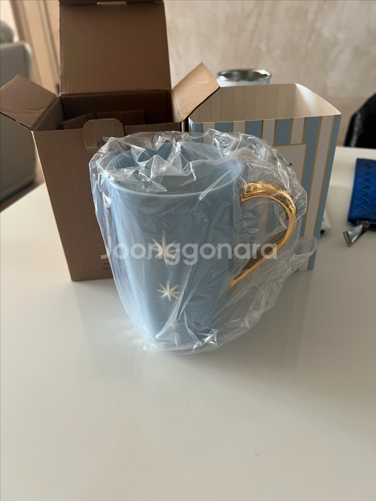 스타벅스 홀리데이 달라이트 베이비 블루 머그--1