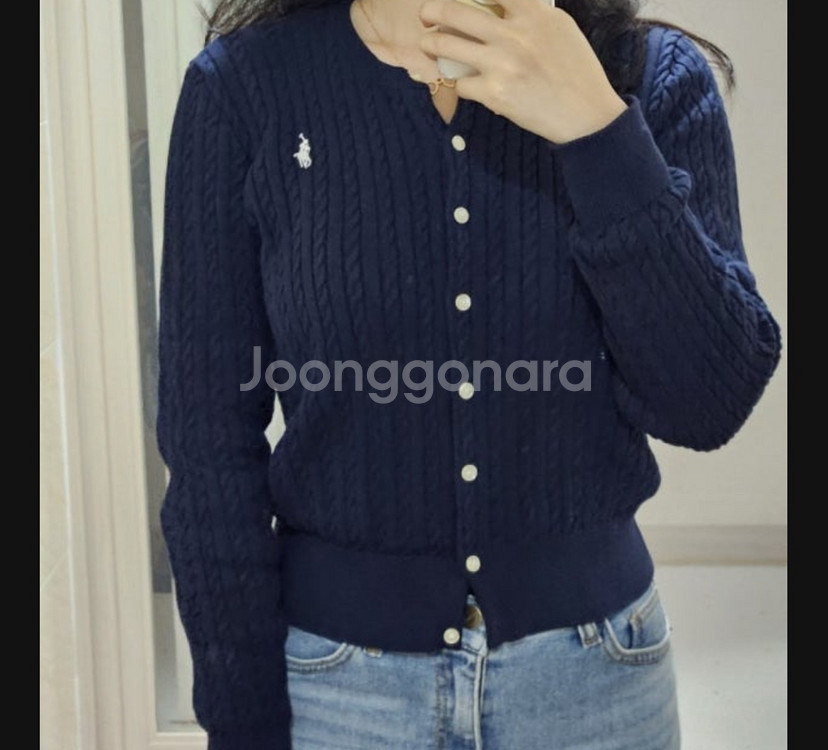 폴로 랄프로렌 걸즈 가디건 xl--3