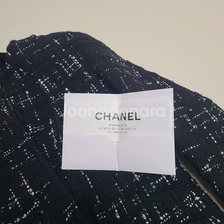 정품 샤넬트위드자켓 36사이즈--8