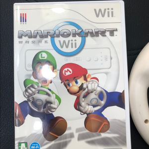 닌텐도위 마리오카트cd+호환핸들 1.5만