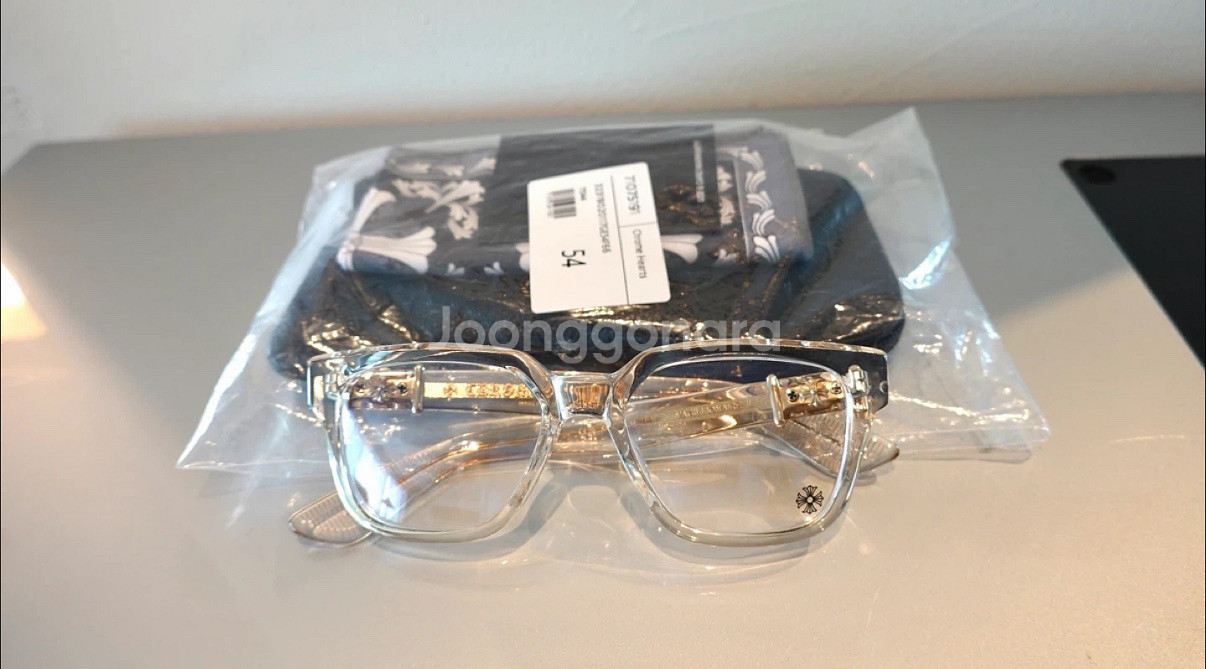 크롬하츠 안경 바질리오네어2 크리스탈/골드 완전 희귀한 제품 판매--0