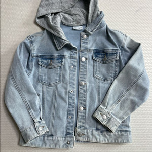 T STANDARD 키즈 후드 데님 재킷 청자켓 130