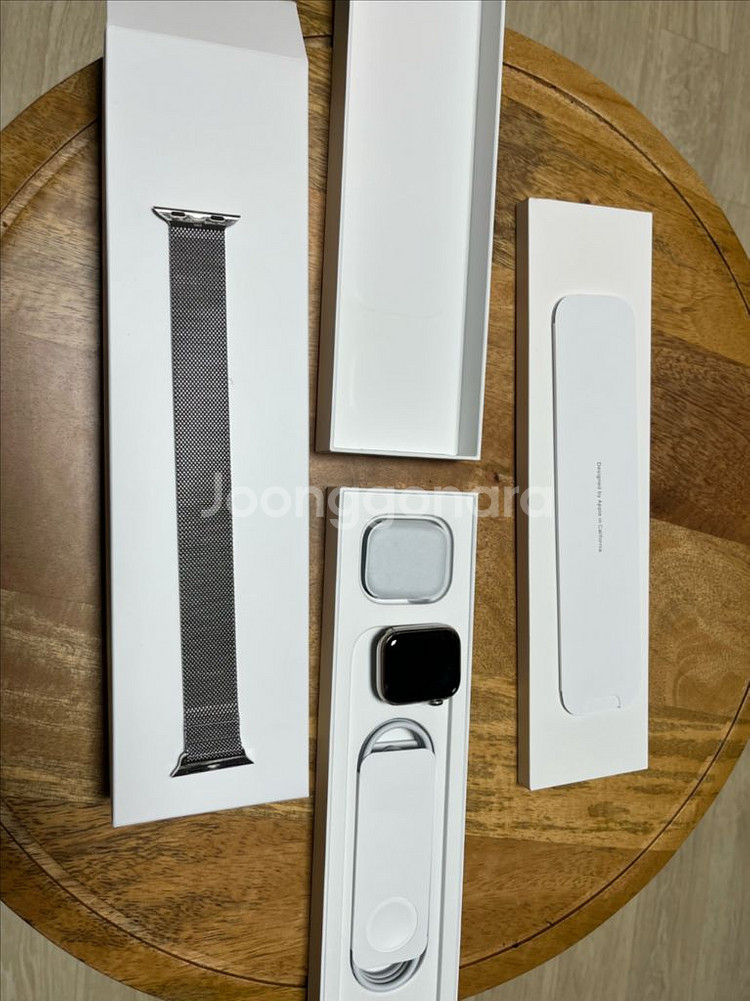 애플워치8 41mm 스테인리스 모델 팝니다.--3