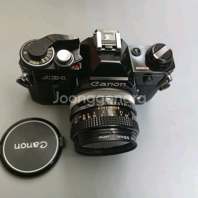 캐논 AE-1 필름카메라 50mm 1.8렌즈 세트--1