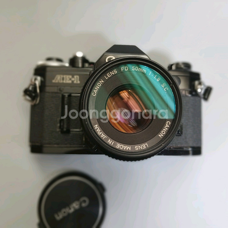 캐논 AE-1 필름카메라 50mm 1.8렌즈 세트--3