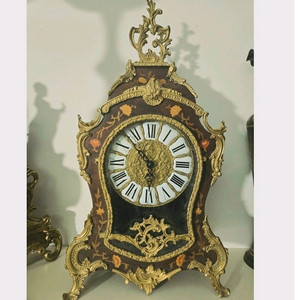 # 엔틱 이태리 원목 엔틱시계 장식품 소품 탁상시계