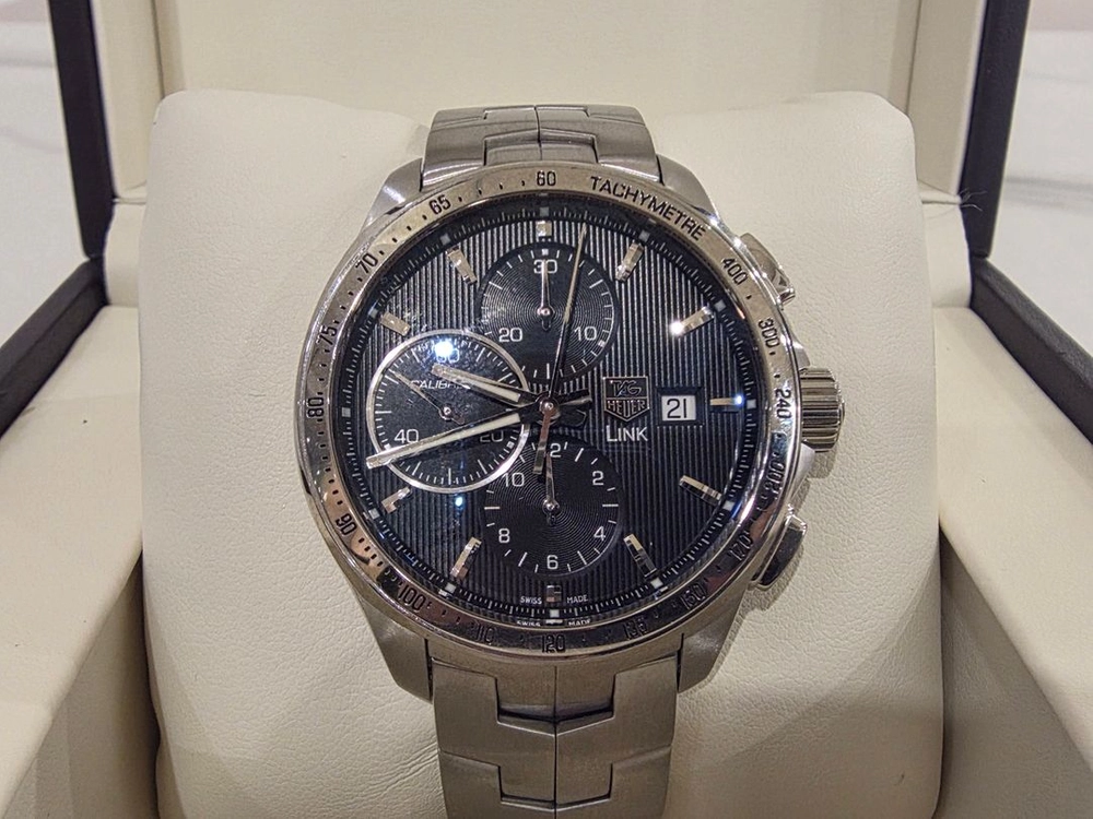 16년)태그호이어 링크 CAT2010 크로노그래프 검판 43MM 오토 - 안심되는 중고거래
