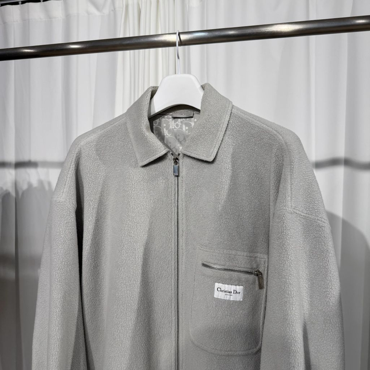 (2XL)디올 오블리크 꾸뛰르 플리스 집업 자켓--1