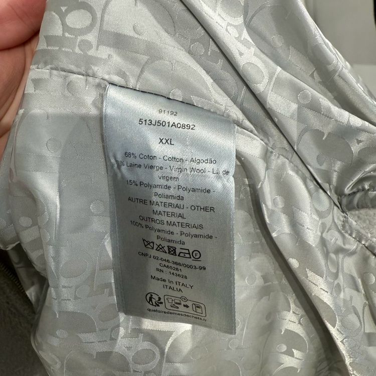 (2XL)디올 오블리크 꾸뛰르 플리스 집업 자켓--3