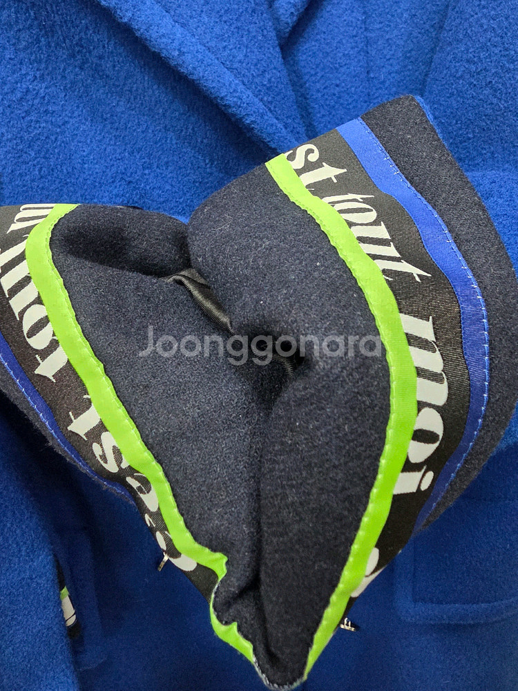 럭키슈에뜨 카라 더블 롱코트 36--3