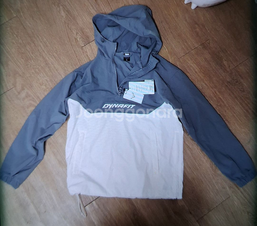 여성 다이나핏 후드 바람막이 자켓 바지 세트 . 사이즈 66 새제품--0