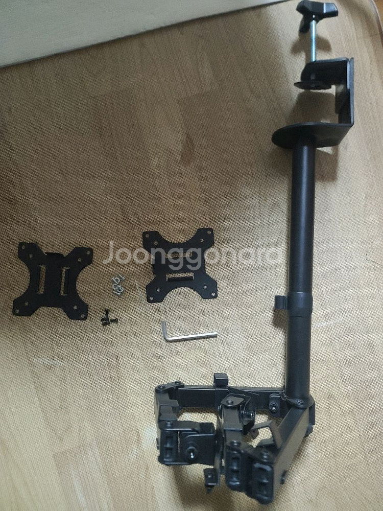 엔산 마운트 듀얼 스탠드형 모니터 암--0