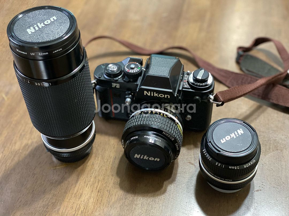 니콘 F3 필름카메라 + 렌즈 3개 세트--0